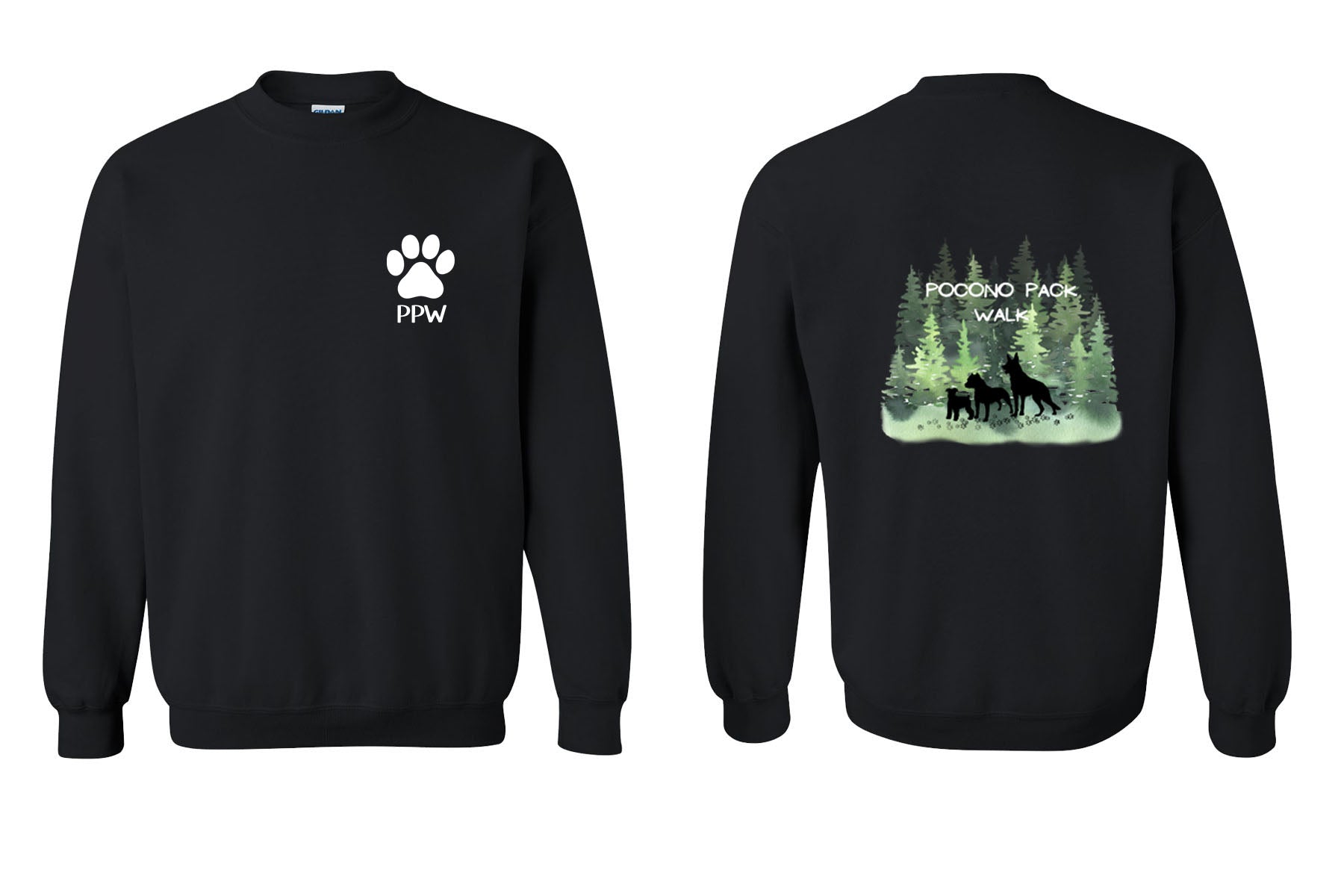 Pocono Pack Design 2 non hooded sweatshirt
