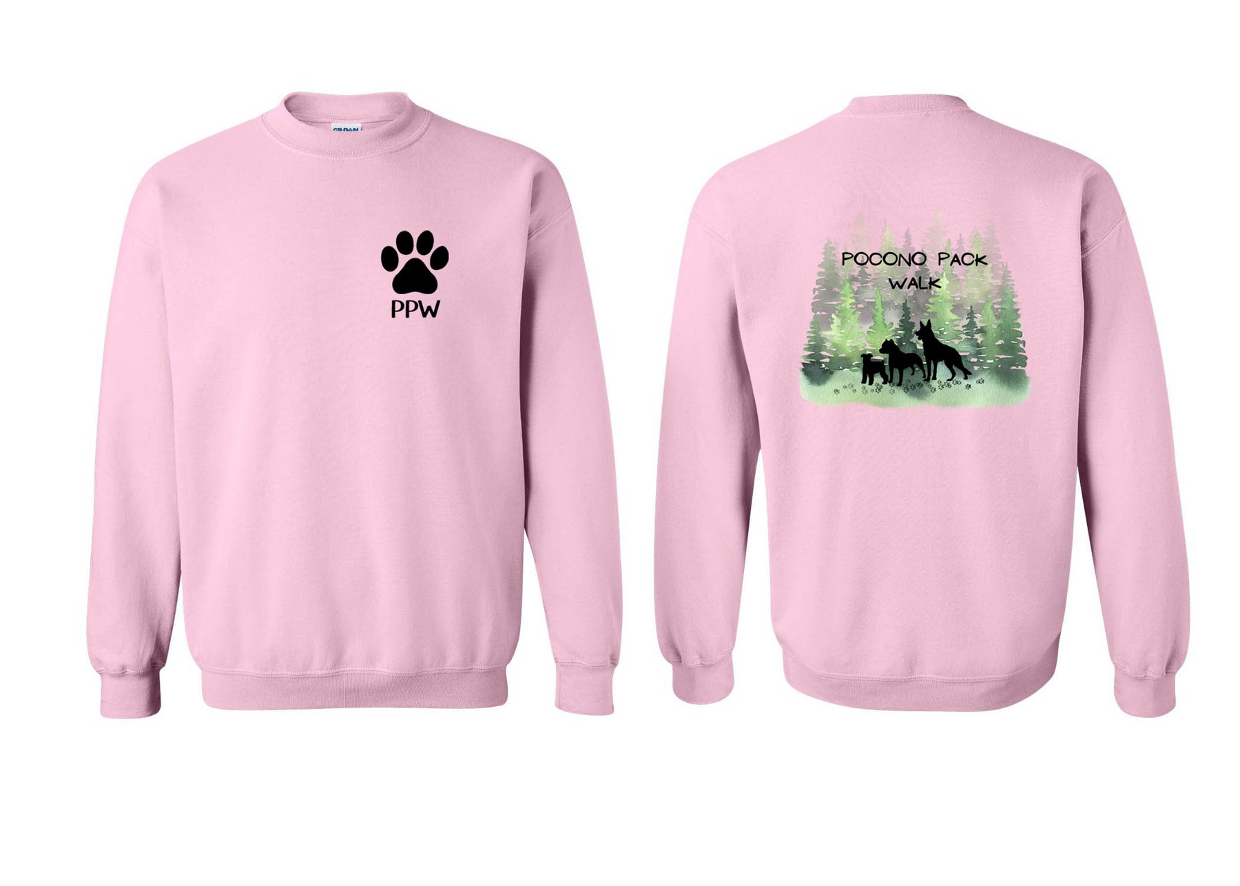 Pocono Pack Design 2 non hooded sweatshirt
