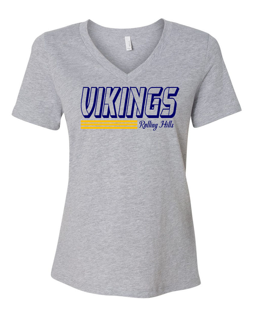 Rolling Hills V-neck T-shirt Design 7