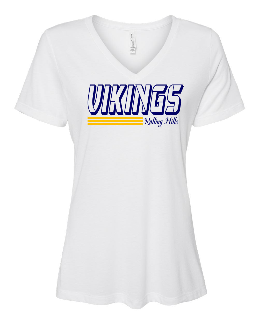 Rolling Hills V-neck T-shirt Design 7