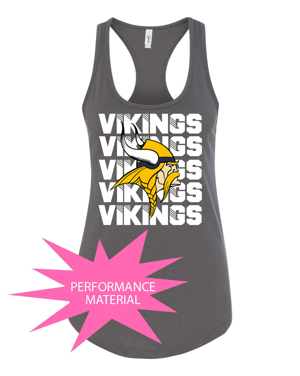 Rolling Hills Design 8 Performance Racerback Tank Top