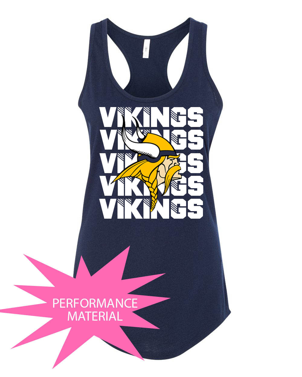 Rolling Hills Design 8 Performance Racerback Tank Top