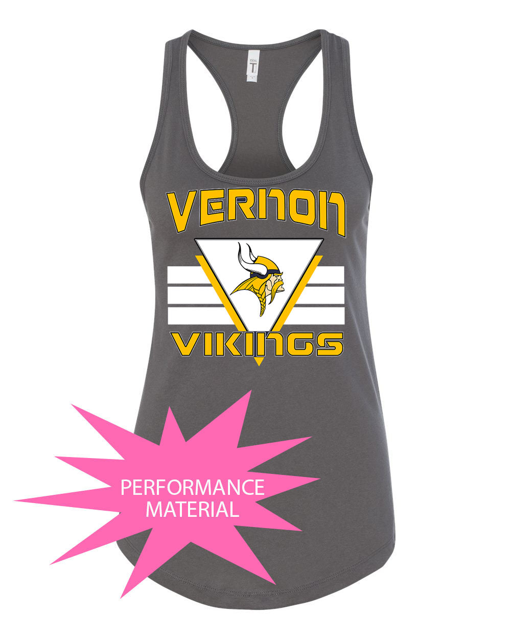 Rolling Hills Design 9 Performance Racerback Tank Top