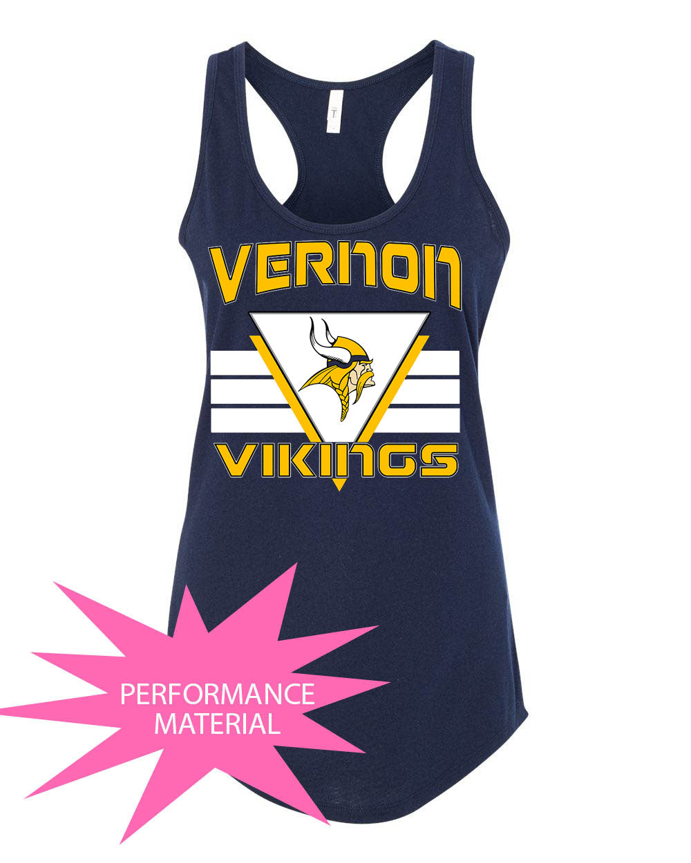 Rolling Hills Design 9 Performance Racerback Tank Top