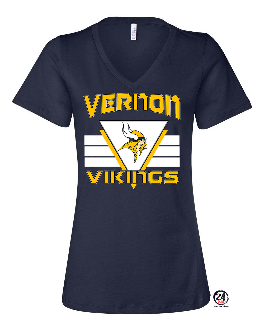 Rolling Hills V-neck T-shirt Design 9