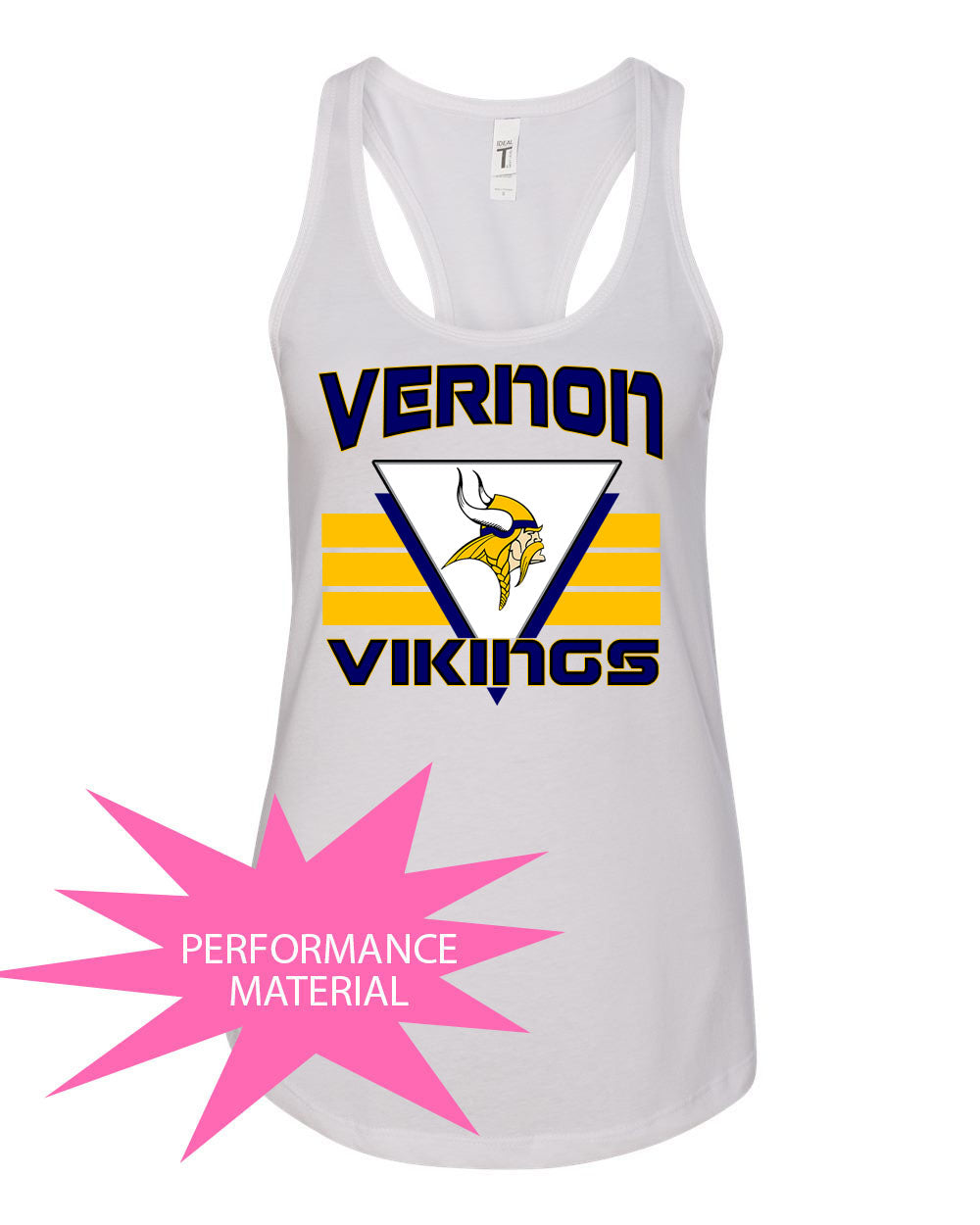 Rolling Hills Design 9 Performance Racerback Tank Top