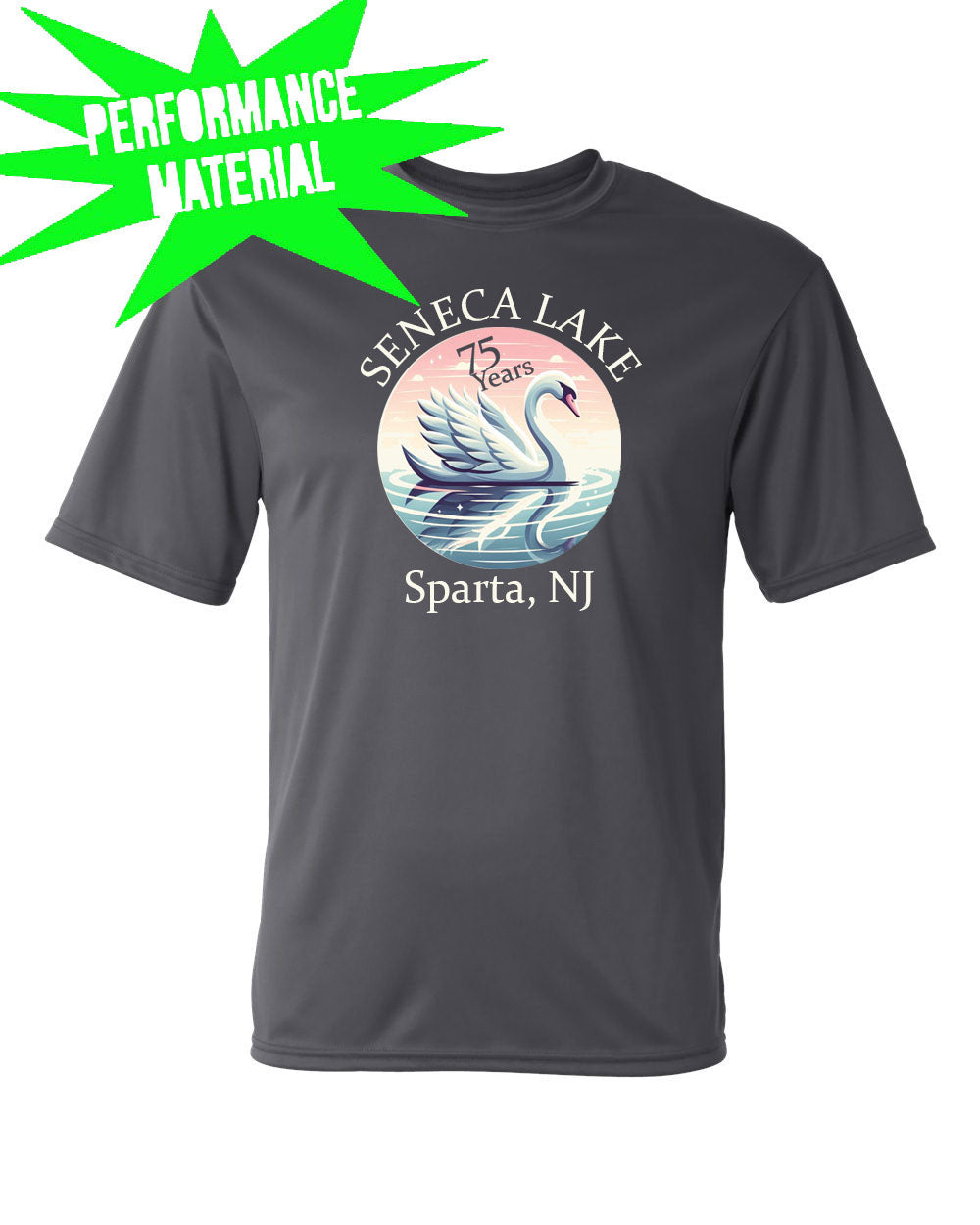 Seneca Lake Performance Material T-Shirt Design 7