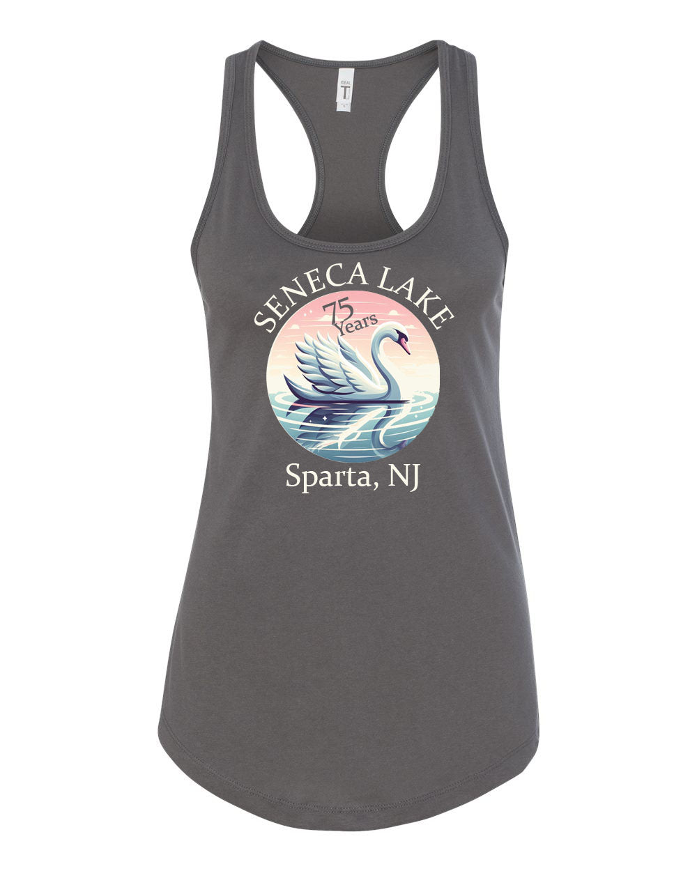 Seneca Lake Racerback Tank Top Design 7