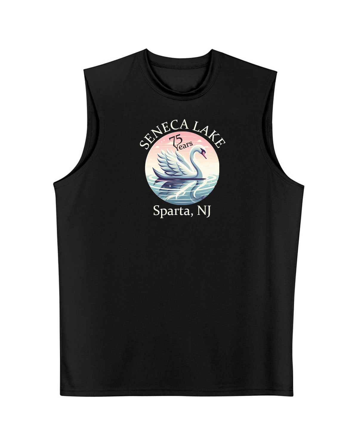 Seneca Lake Men's Performance Tank Top Design 7
