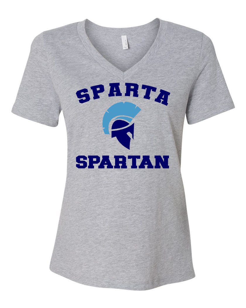 Sparta School Design 1 V-neck T-Shirt
