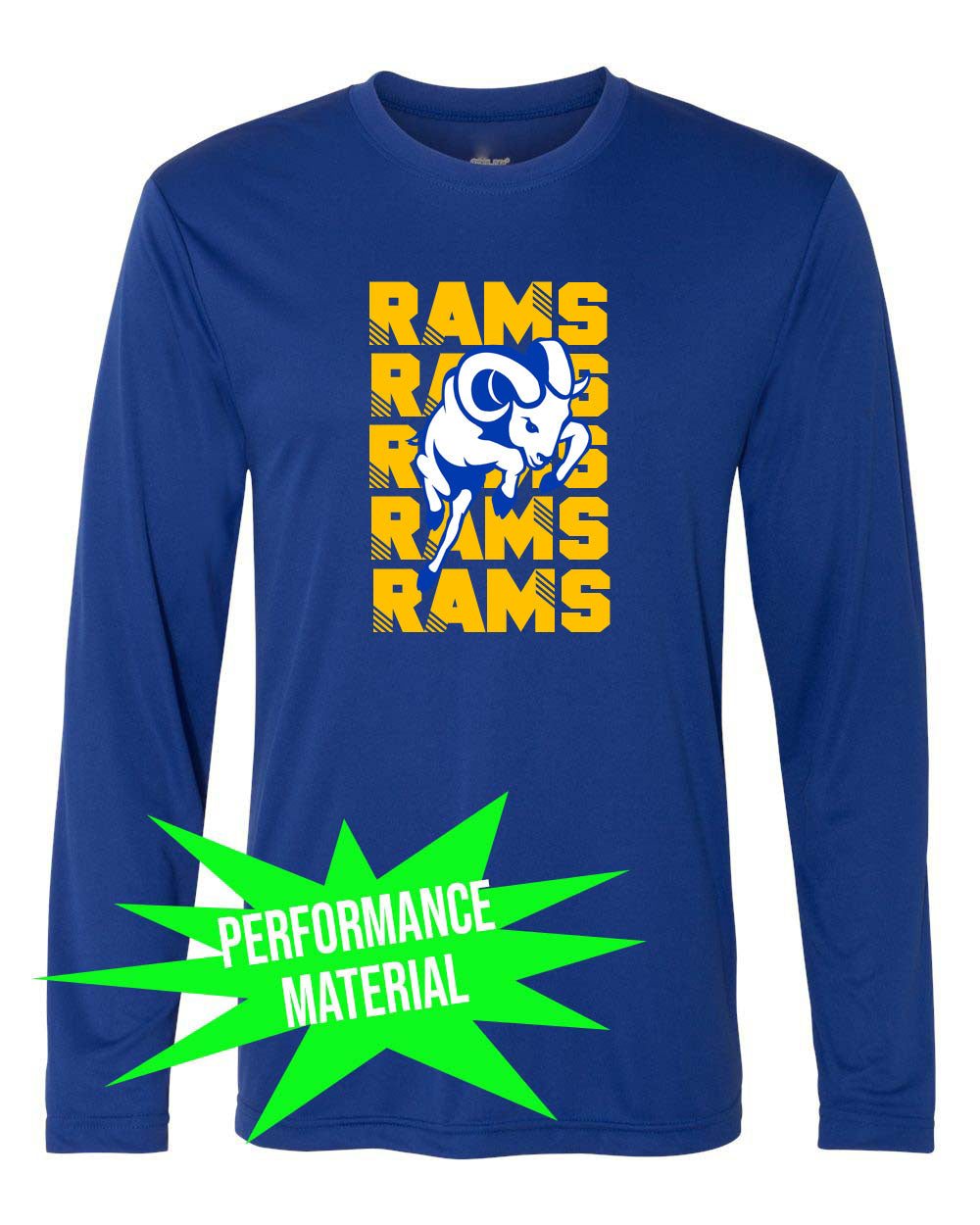 Sussex Middle Performance Material Design 6 Long Sleeve Shirt