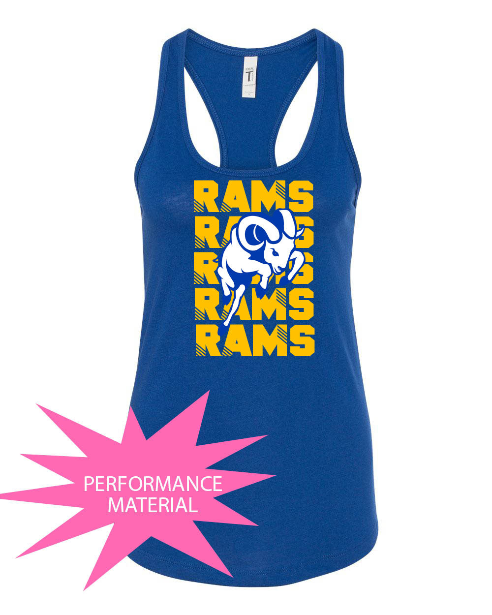 Sussex Middle School Design 6 Performance Racerback Tank Top