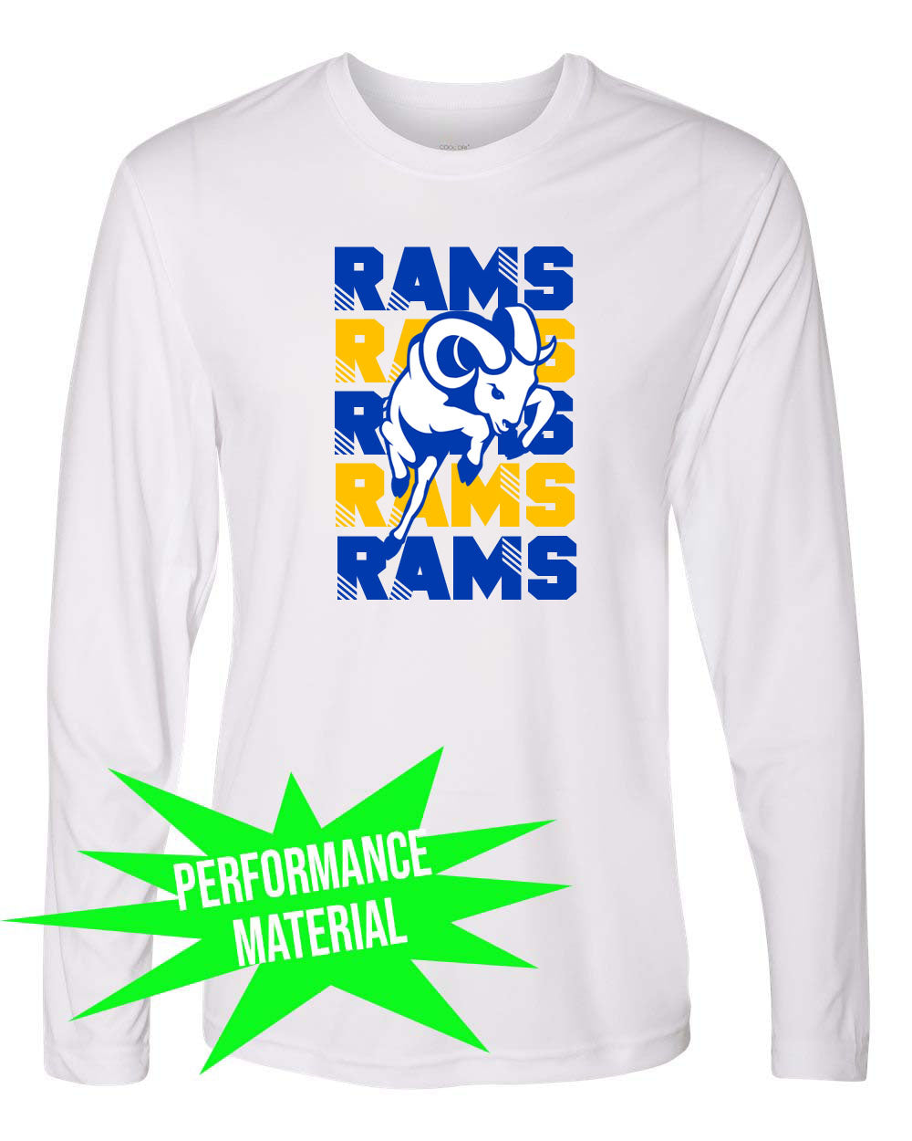 Sussex Middle Performance Material Design 6 Long Sleeve Shirt