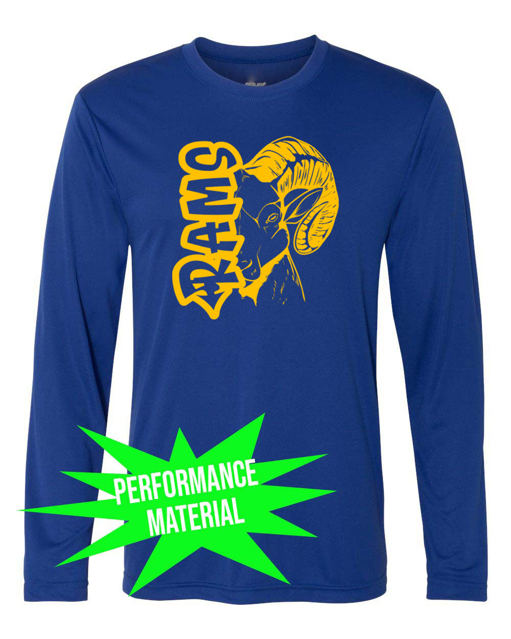 Sussex Middle Performance Material Design 7 Long Sleeve Shirt