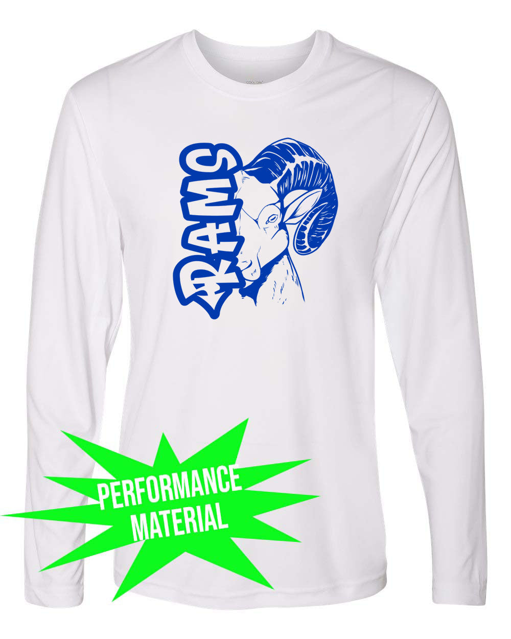 Sussex Middle Performance Material Design 7 Long Sleeve Shirt