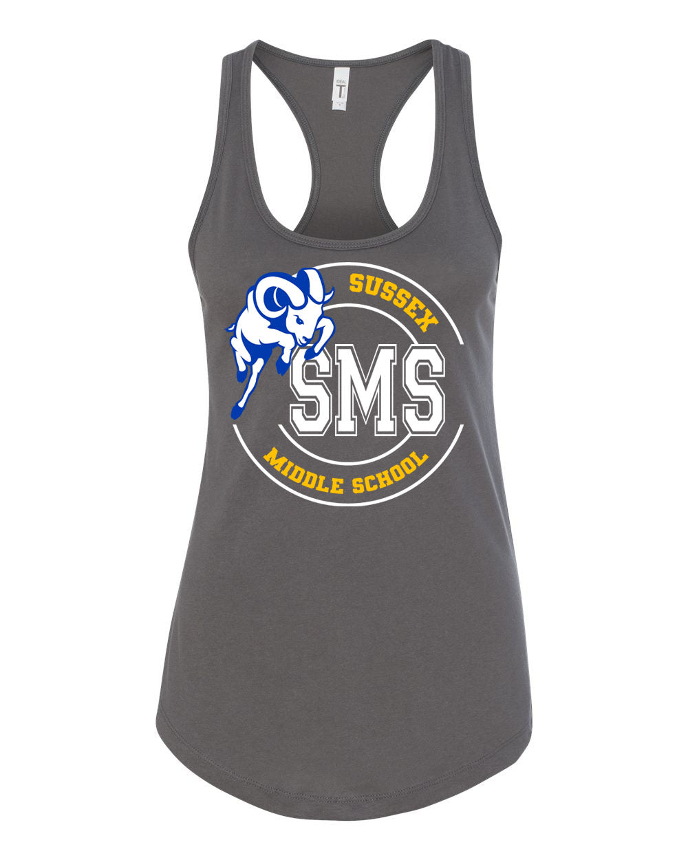 Sussex Middle Design 5 Racerback Tank Top