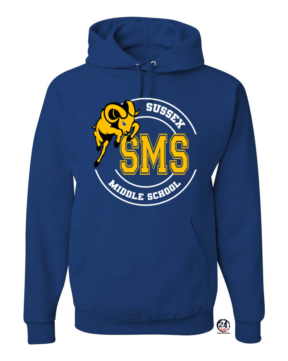 Sussex Middle Design 5 Hooded Sweatshirt