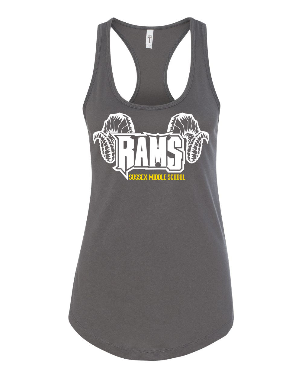 Sussex Middle Design 1 Racerback Tank Top