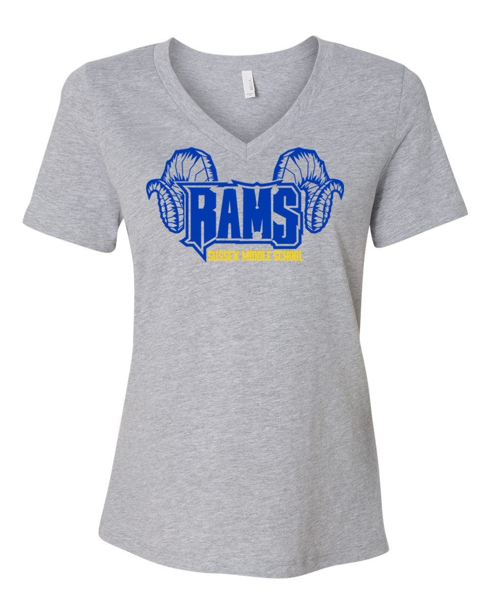 Sussex Middle Design 1 V-neck T-Shirt