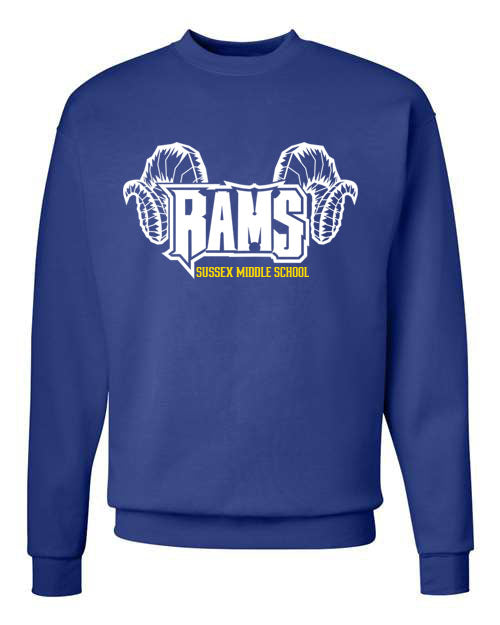 Sussex Middle Design 1 non hooded sweatshirt