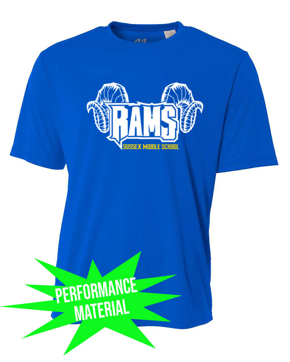Sussex Middle Performance Material design 1 T-Shirt