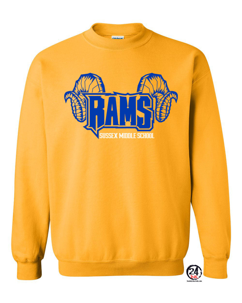 Sussex Middle Design 1 non hooded sweatshirt