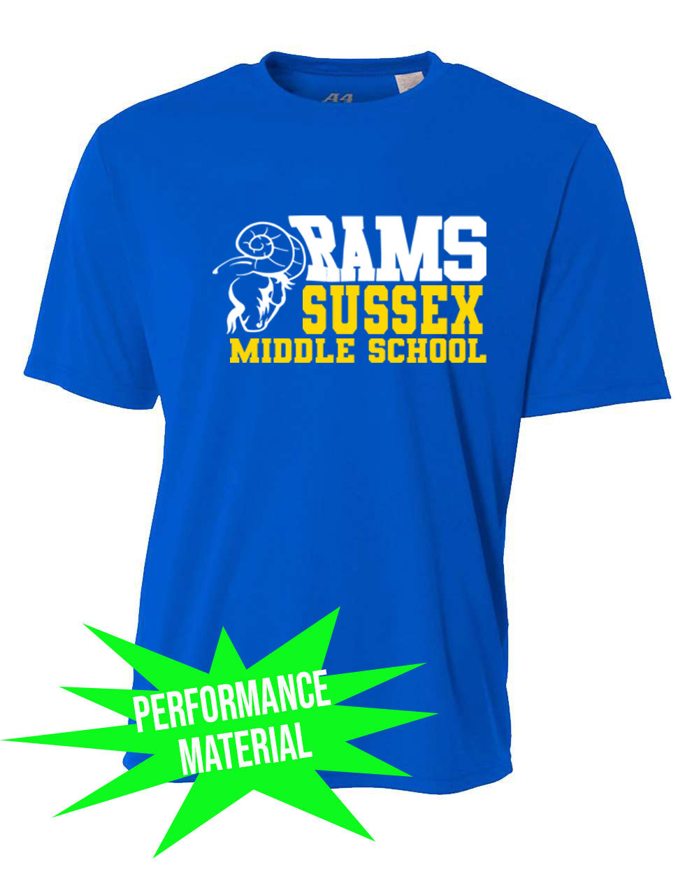 Sussex Middle Performance Material design 2 T-Shirt