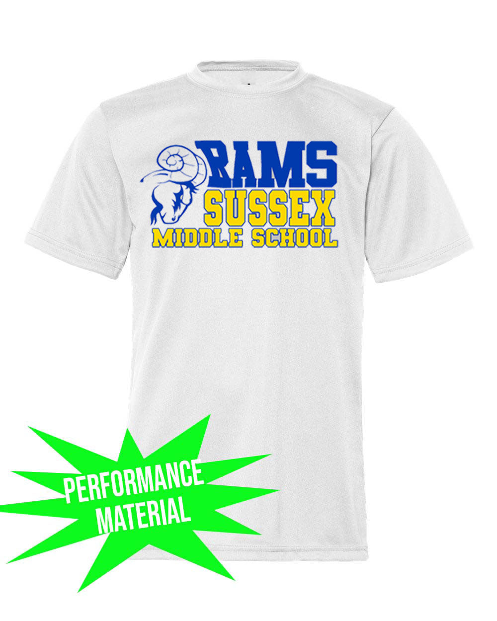 Sussex Middle Performance Material design 2 T-Shirt