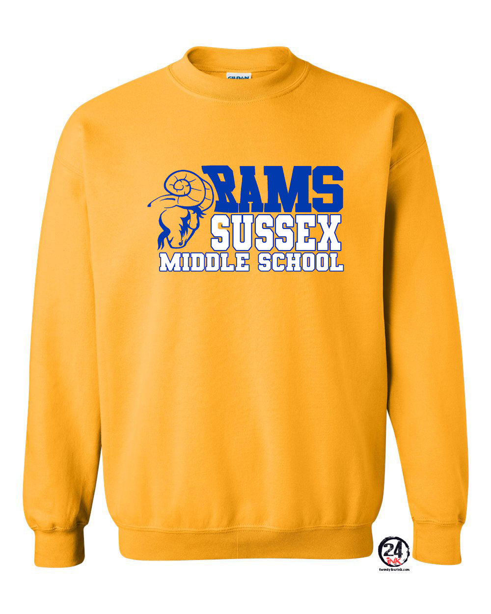 Sussex Middle Design 2 non hooded sweatshirt