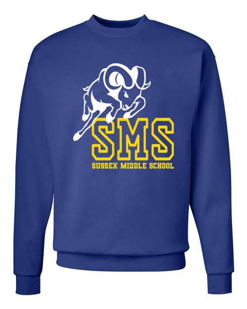 Sussex Middle Design 3 non hooded sweatshirt