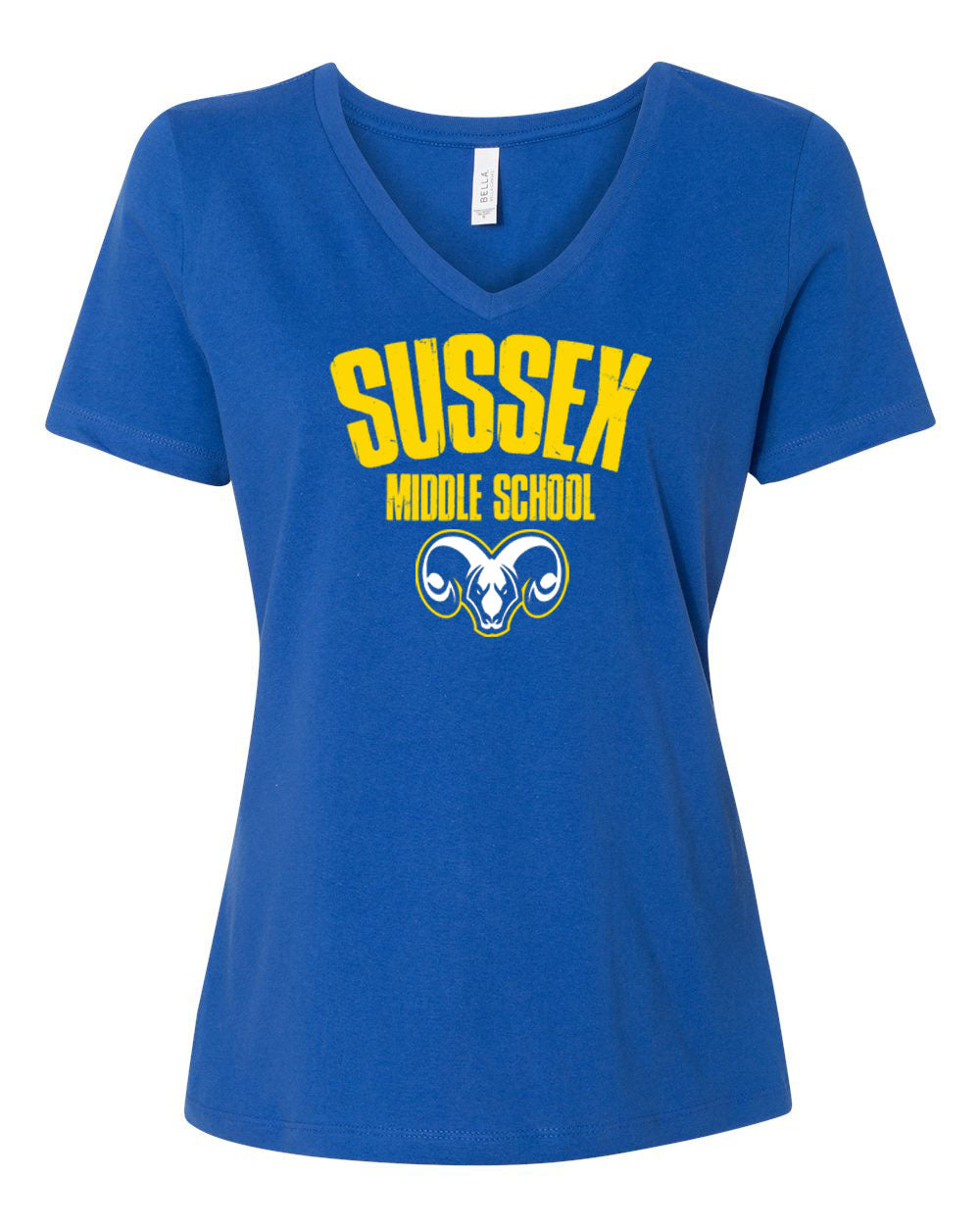 Sussex Middle Design 4 V-neck T-Shirt