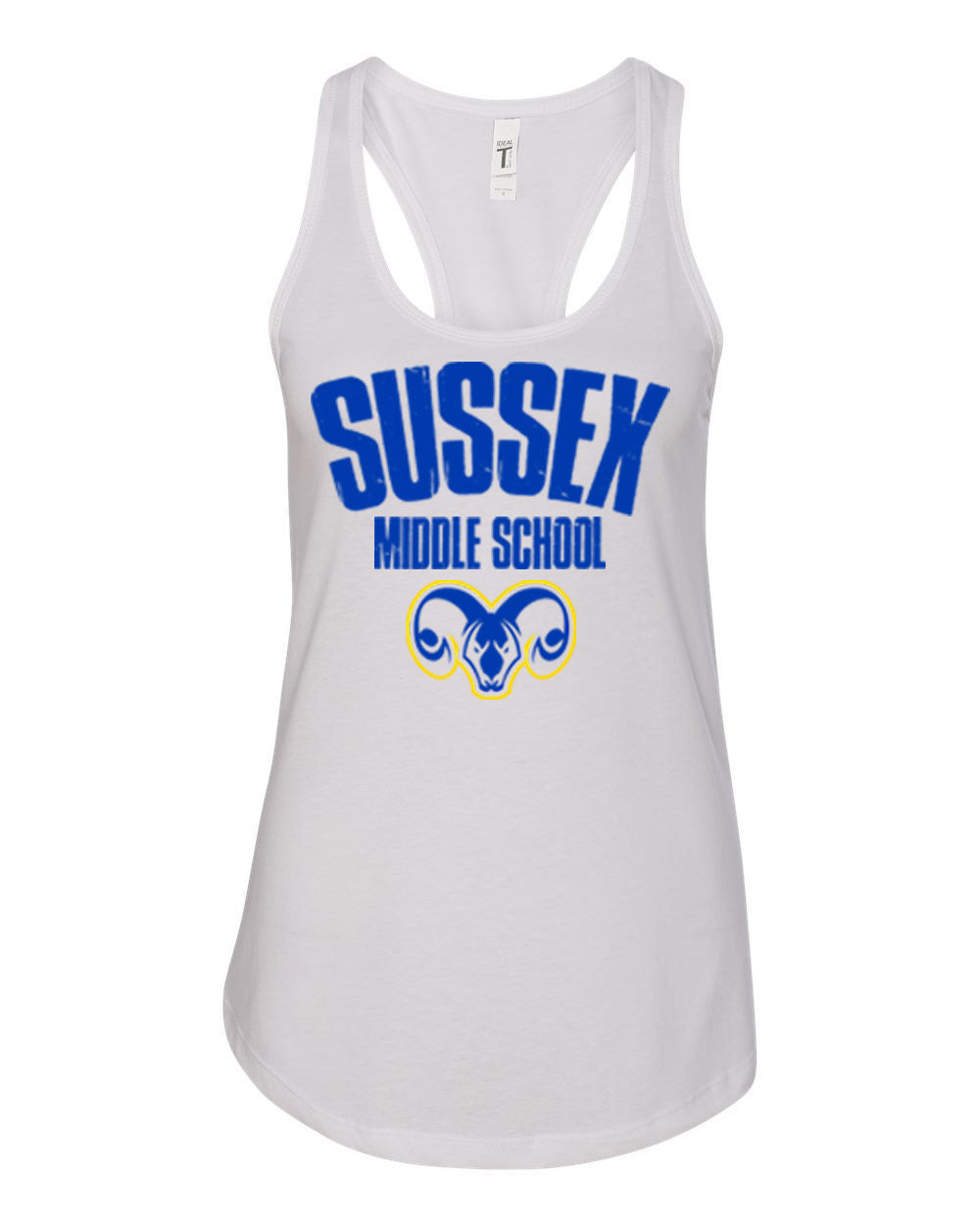 Sussex Middle Design 4 Racerback Tank Top