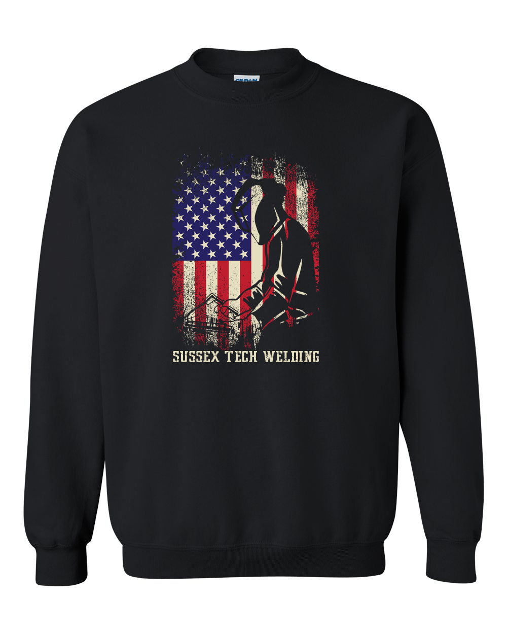 Sussex Tech Welding Design 5 non hooded sweatshirt