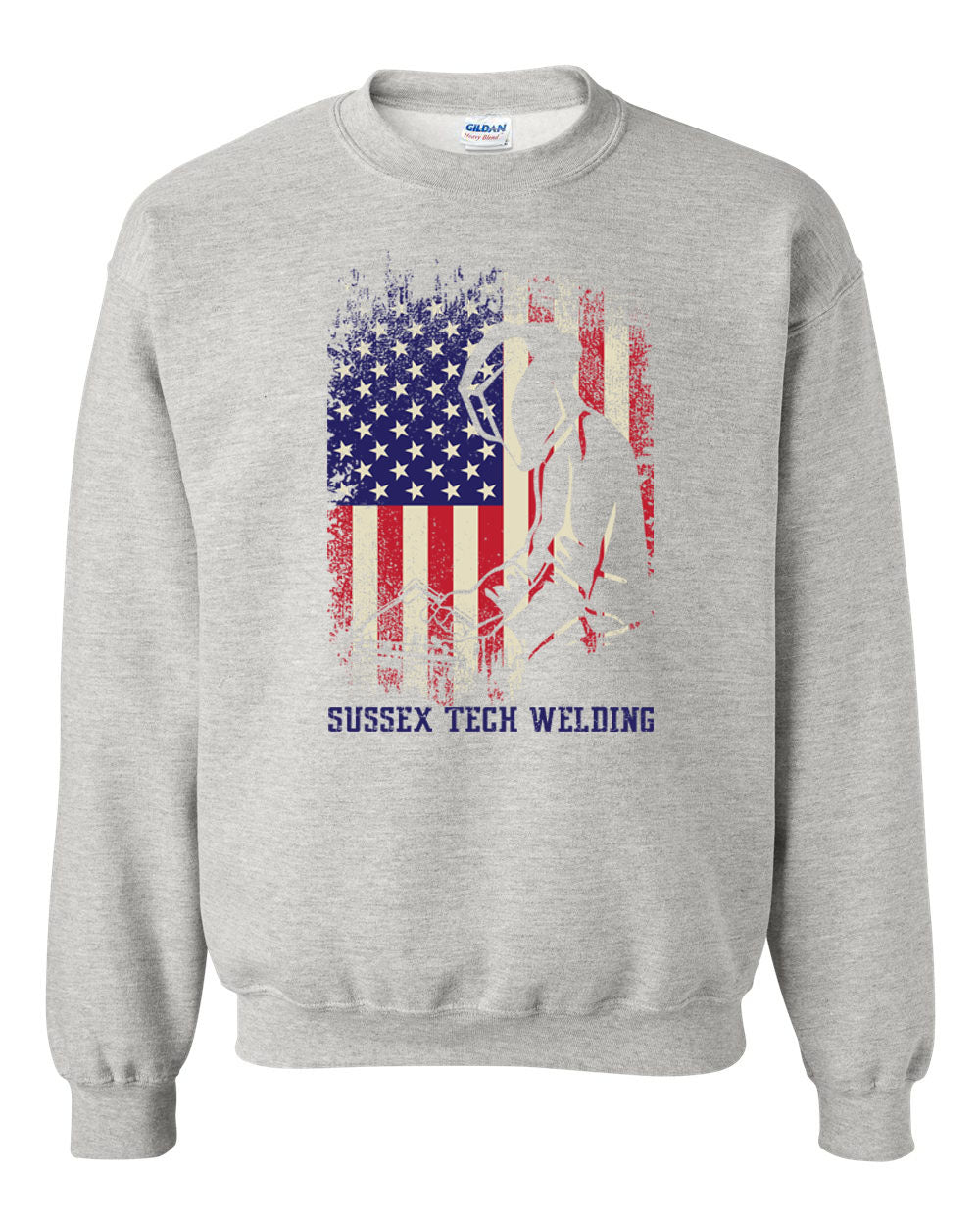 Sussex Tech Welding Design 5 non hooded sweatshirt