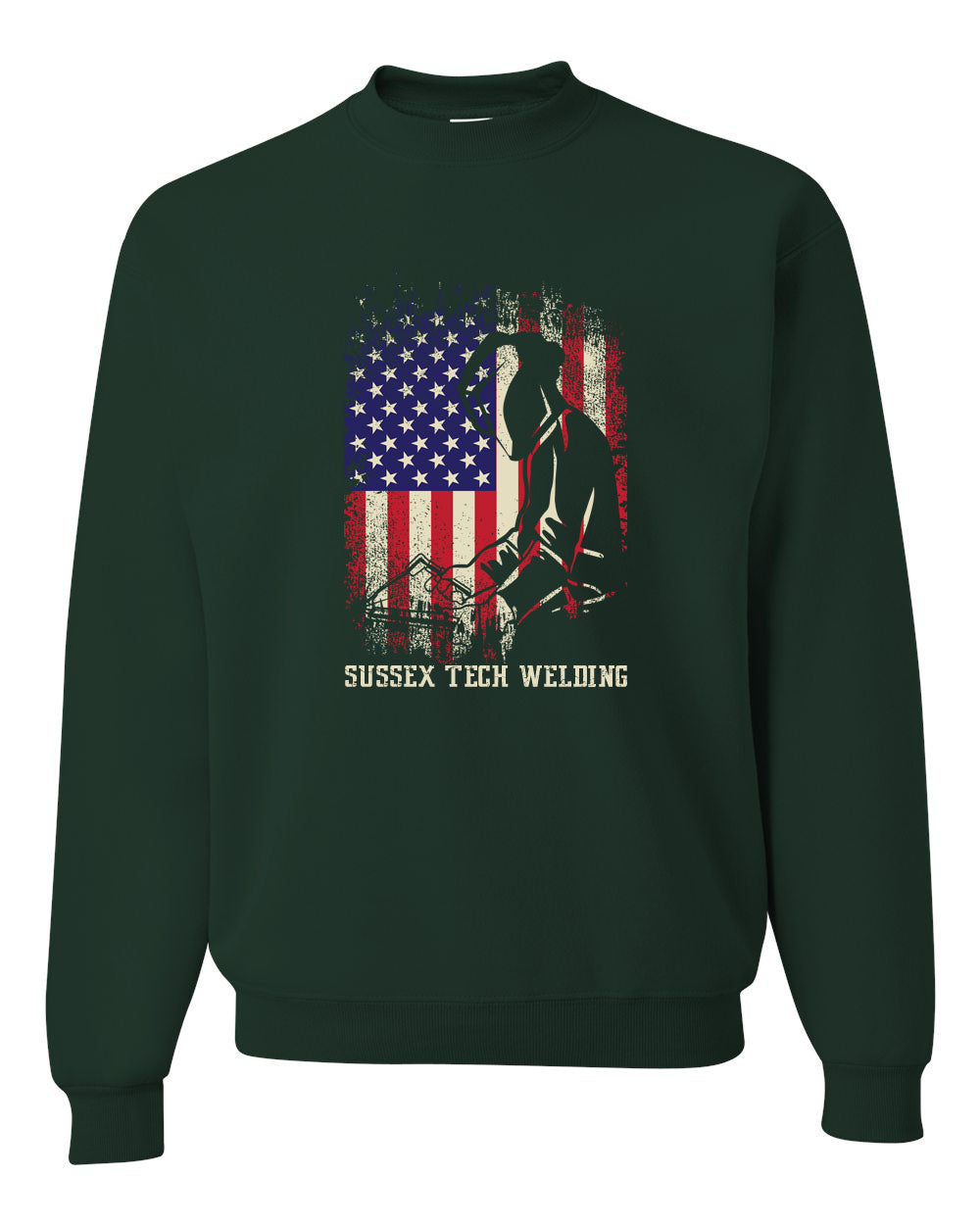 Sussex Tech Welding Design 5 non hooded sweatshirt