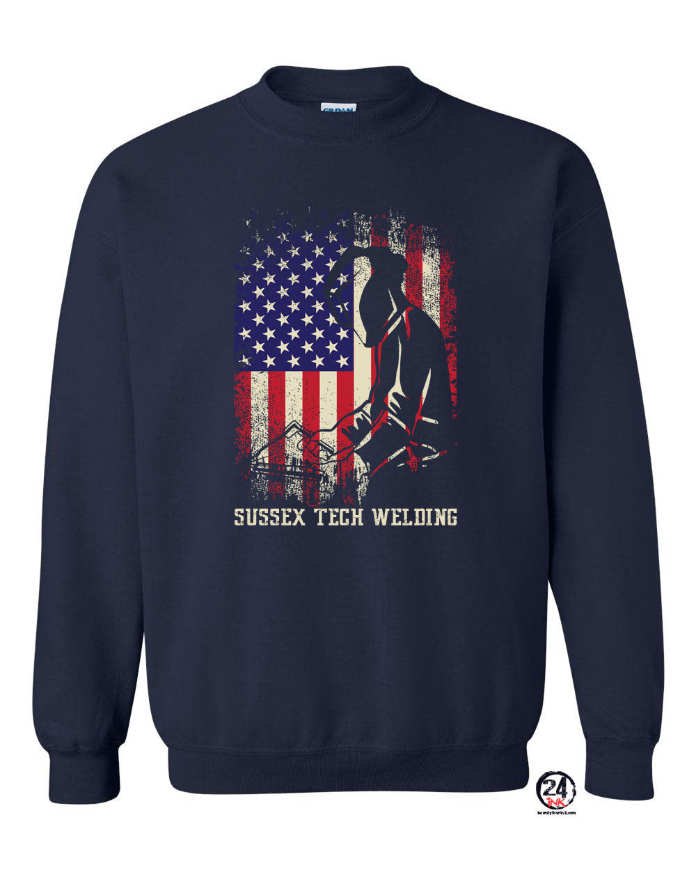 Sussex Tech Welding Design 5 non hooded sweatshirt