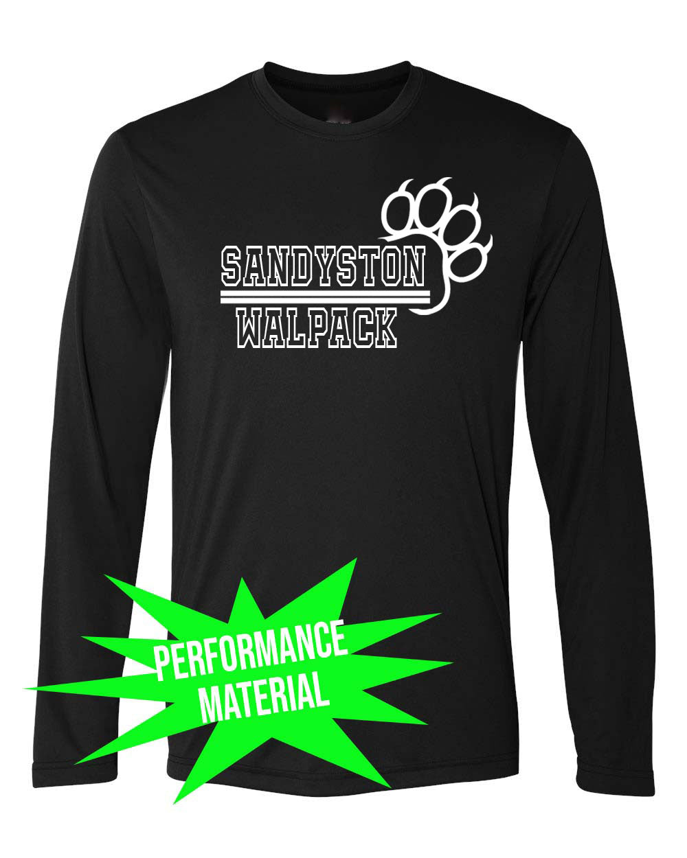 Sandyston Walpack Performance Material Design 16 Long Sleeve Shirt