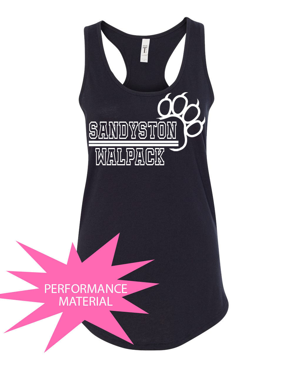 Sandyston Walpack Design 16 Performance Racerback Tank Top