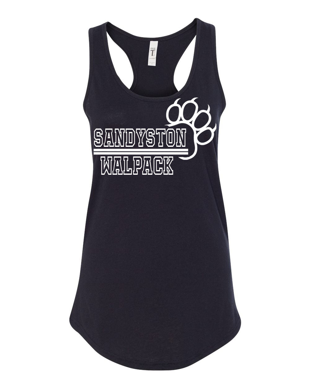 Sandyston Walpack School Design 16 Performance Racerback Tank Top