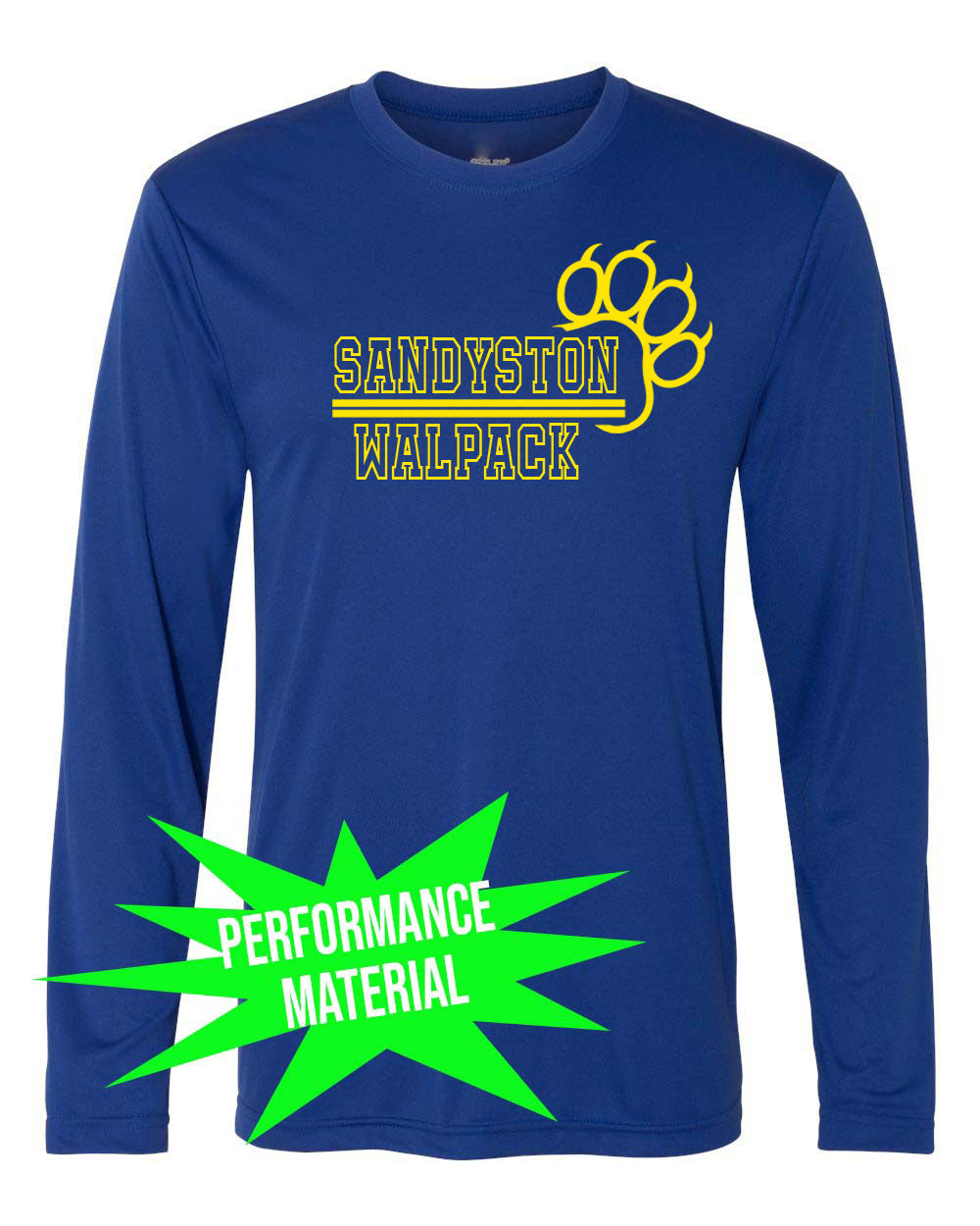 Sandyston Walpack Performance Material Design 16 Long Sleeve Shirt