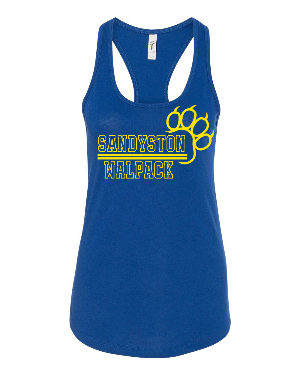 Sandyston Walpack School Design 16 Performance Racerback Tank Top