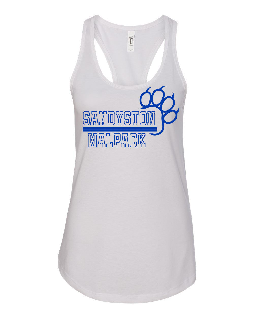 Sandyston Walpack School Design 16 Performance Racerback Tank Top
