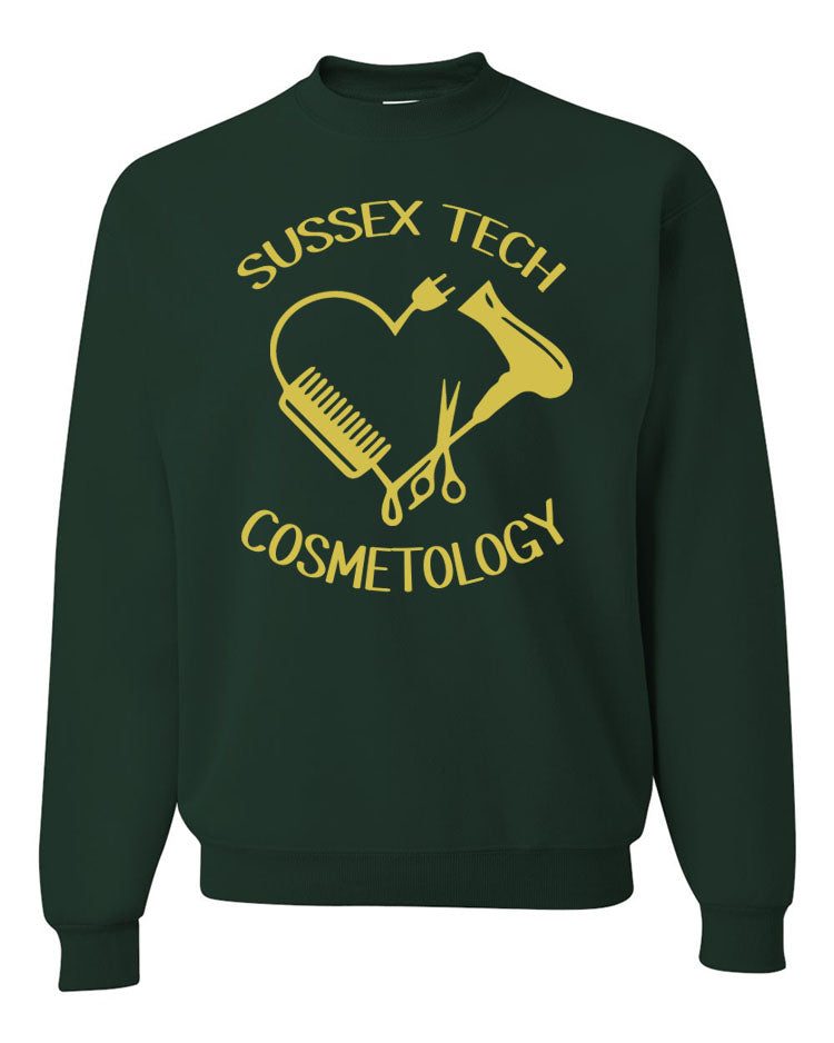 Sussex Tech Cosmetology non hooded sweatshirt Design 2