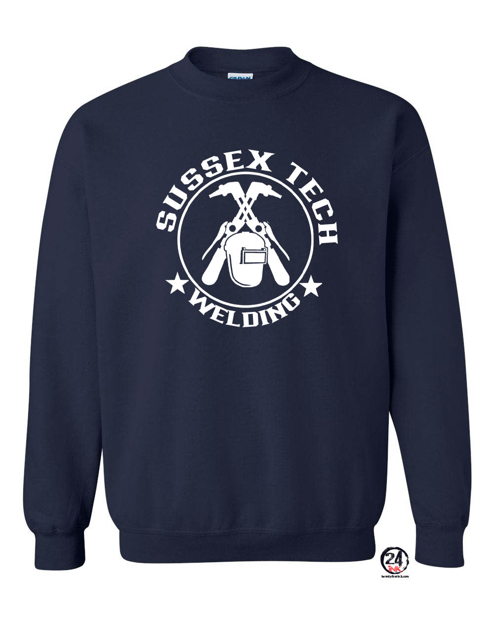 Sussex Tech Welding Design 6 non hooded sweatshirt