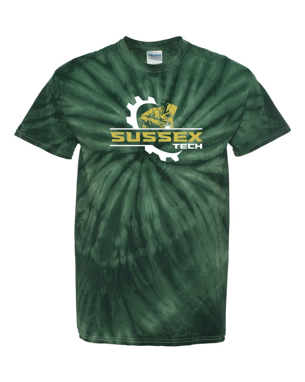 Sussex Tech Welding Design 7 Tie Dye t-shirt