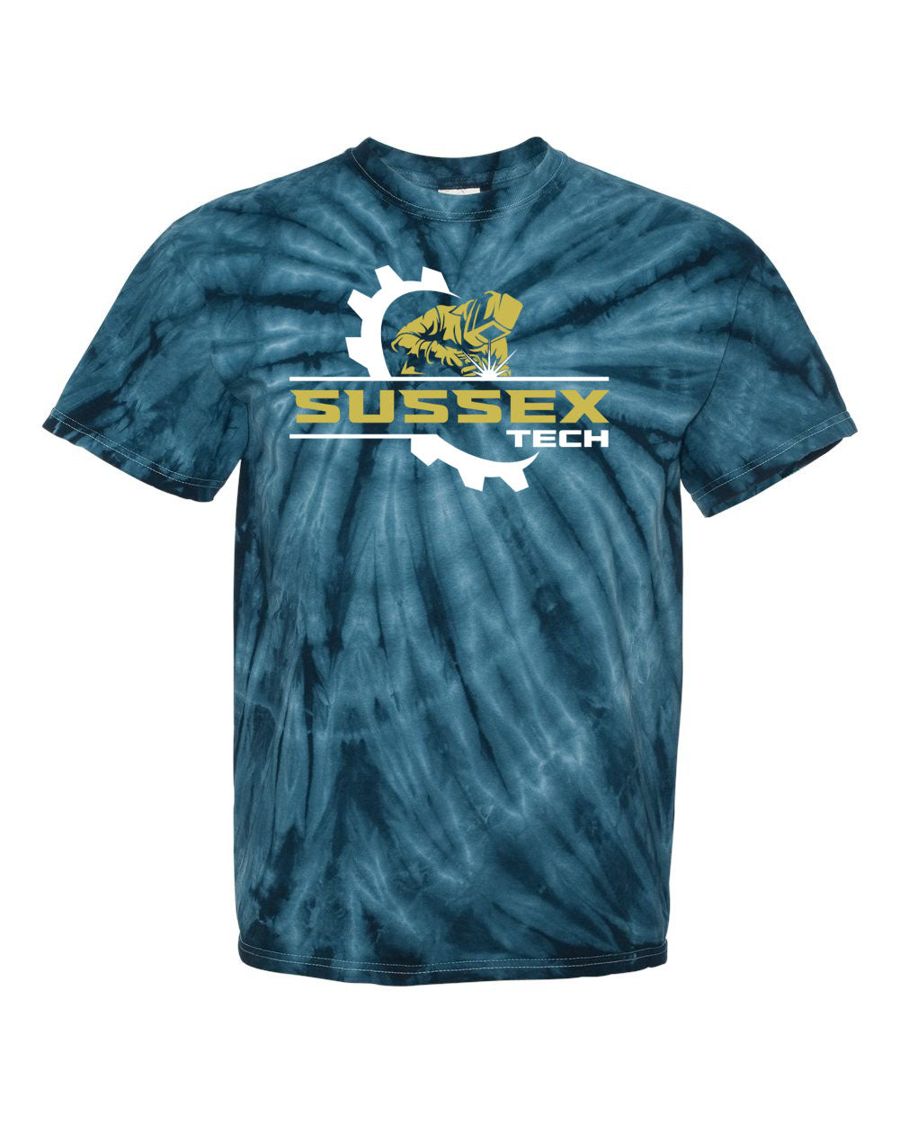 Sussex Tech Welding Design 7 Tie Dye t-shirt