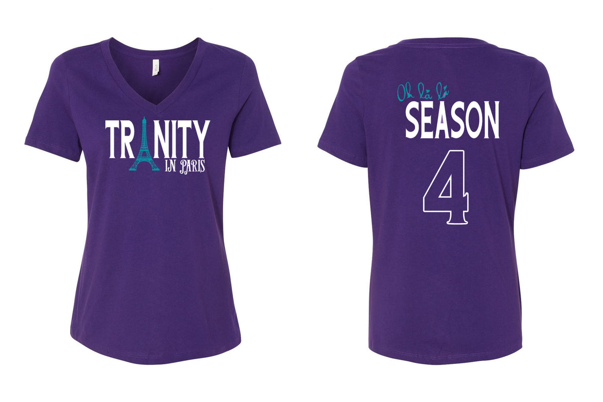 Trinity in Paris V-neck T-Shirt