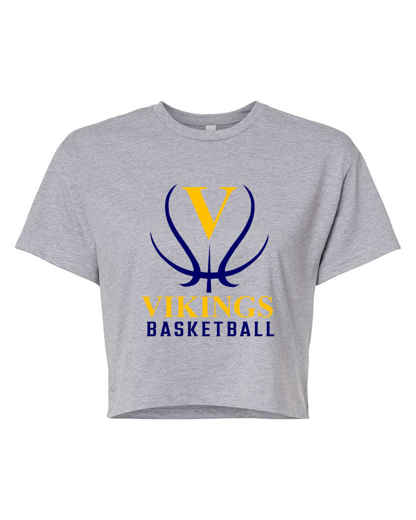 Vikings Basketball Design 3 Crop Top
