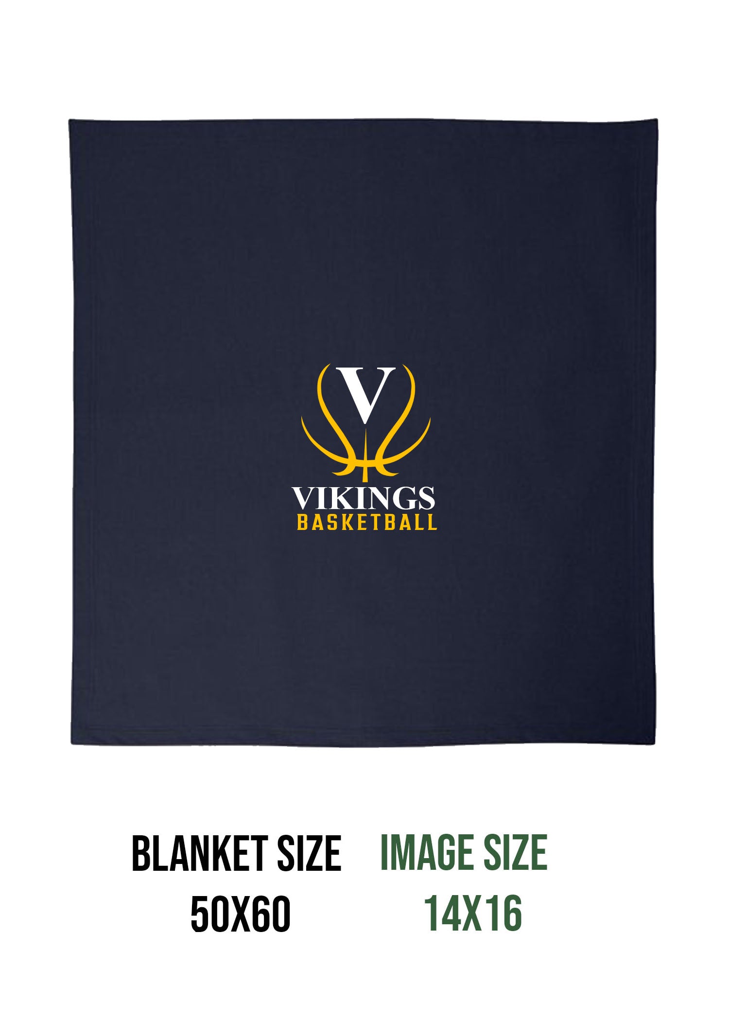 Vikings Basketball Design 3 Blanket