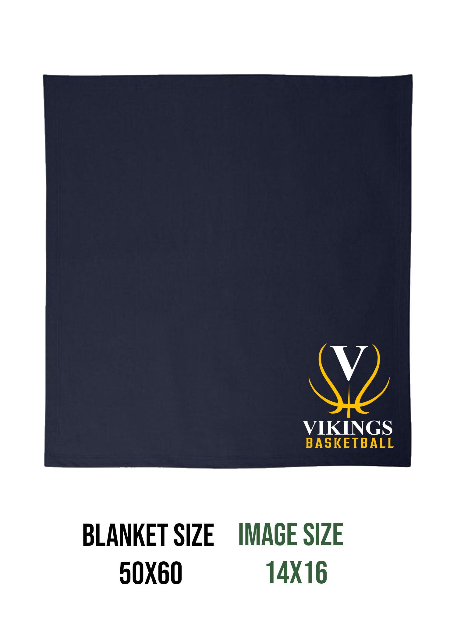 Vikings Basketball Design 3 Blanket